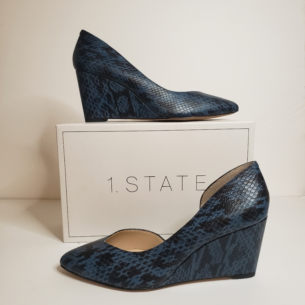 1.State Melman2 Half d'Orsay Wedge Pump size 9M